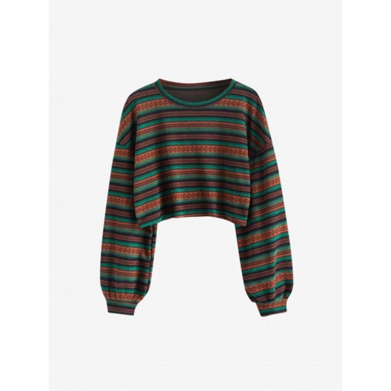 Ethnic Cropped Knitwear