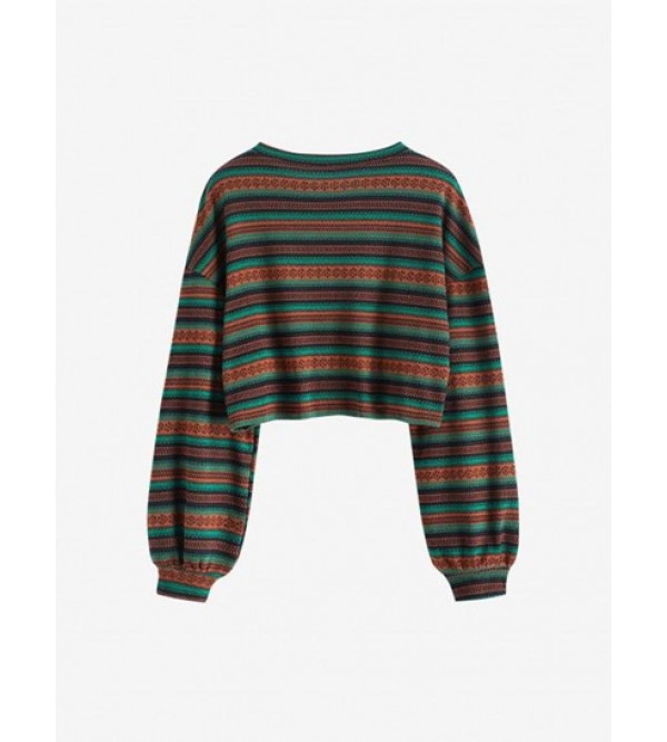 Ethnic Cropped Knitwear