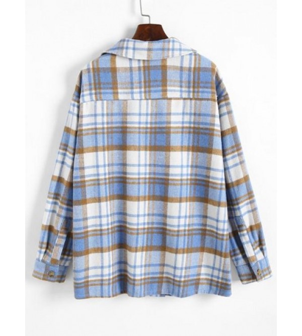 Plaid Front Pocket Flannel Shacket